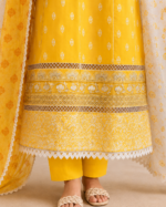 Sunshine Elegance 3 Piece Embroidered Stitched Suit - Image 5