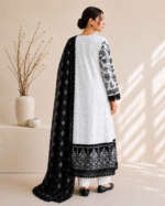 Arctic Elegance 3 Piece Embroidered Stitched Suit - Image 4