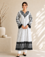 Arctic Elegance 3 Piece Embroidered Stitched Suit - Image 2