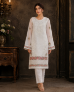 Ethereal Bloom Luxury Pret 3 Piece - Stitched - Image 3