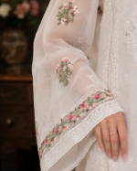 Ethereal Bloom Luxury Pret 3 Piece - Stitched - Image 6