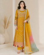 Golden Radiance Luxury Pret 3 Piece - Stitched - Image 2