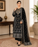 Midnight Majesty Luxury Pret 3 Piece - Stitched