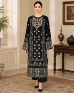 Midnight Majesty Luxury Pret 3 Piece - Stitched - Image 3