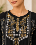 Midnight Majesty Luxury Pret 3 Piece - Stitched - Image 5