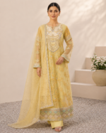 Golden Aura Luxury Pret Luxury Pret 3 Piece - Stitched - Image 2