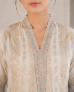 Pastel Serenity Luxury Pret 3 Piece - Stitched - Image 4